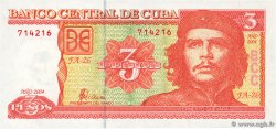 3 Pesos CUBA 2004 P.127a NEUF