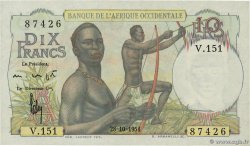 10 Francs AFRIQUE OCCIDENTALE FRANÇAISE (1895-1958) 1954 P.37