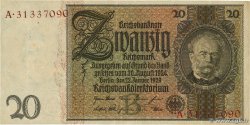 20 Reichsmark ALLEMAGNE  1929 P.181a