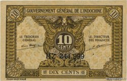 10 Cents INDOCHINE FRANÇAISE 1942 P.089a