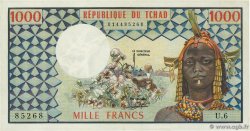 1000 Francs TCHAD  1977 P.03a