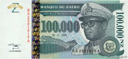 100000 Nouveaux Zaïres ZAÏRE  1996 P.77Aa