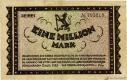 1 Million Mark ALLEMAGNE Düsseldorf 1923 