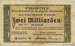 2 Milliard Mark ALLEMAGNE Düsseldorf 1923 