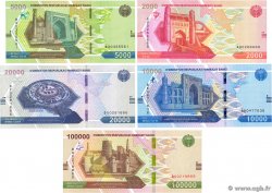 2000 au 100000 Sum Lot UZBEKISTAN 2021 P.87 P.88 P.89 P.90 et P.92 UNC
