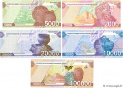 2000 au 100000 Sum Lot UZBEKISTAN 2021 P.87 P.88 P.89 P.90 et P.92 UNC