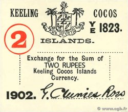 2 Rupee ÎLES KEELING COCOS  1902 PS.127