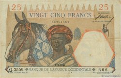 25 Francs Numéro spécial AFRIQUE OCCIDENTALE FRANÇAISE (1895-1958)  1942 P.27