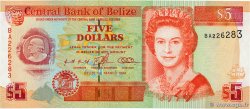 5 Dollars BELIZE  1996 P.58