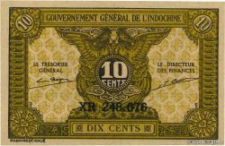 10 Cents INDOCHINE FRANÇAISE 1942 P.089a NEUF