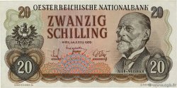 20 Schilling AUTRICHE 1956 P.136a SPL