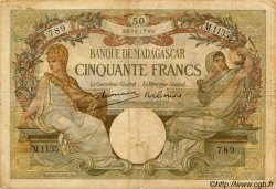 50 Francs MADAGASCAR  1948 P.038 B+ à TB