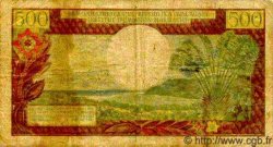 500 Francs - 100 Ariary MADAGASCAR  1966 P.058a B+
