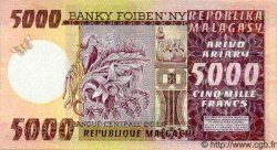 5000 Francs - 1000 Ariary MADAGASCAR  1975 P.066 pr.NEUF