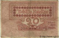 20 Francs BELGIQUE  1913 P.067 B à TB