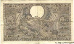 100 Francs - 20 Belgas BELGIQUE  1937 P.107 TTB