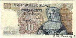 500 Francs BELGIQUE  1963 P.135 TTB+ à SUP