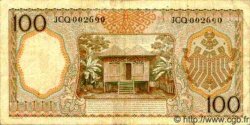 100 Rupiah INDONÉSIE  1958 P.059 pr.TTB