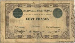100 Francs MARTINIQUE  1922 P.08 B+ à TB