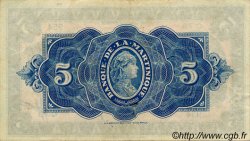 5 Francs MARTINIQUE  1942 P.16b TTB+ à SUP
