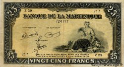 25 Francs MARTINIQUE  1943 P.17 TTB