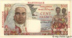 100 Francs La Bourdonnais Spécimen MARTINIQUE  1946 P.31s SPL