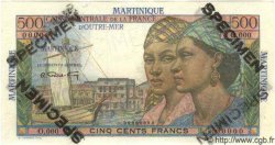 500 Francs Pointe à Pitre Spécimen MARTINIQUE  1949 P.32s NEUF