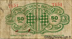 50 Centims ESPAGNE Balaguer 1937 C.070a pr.TB