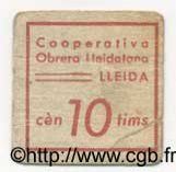 10 Centims ESPAGNE Lleida 1936 C.--(318) TB à TTB
