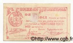 25 Centimos ESPAGNE Lorca 1937 E.454b pr.SUP