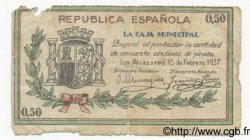50 Centimos ESPAGNE Los Alcazares 1937 E.050 B