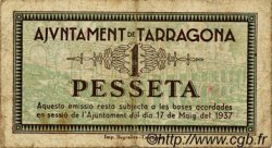 1 Pesseta ESPAGNE Tarragona 1937 C.585 TB