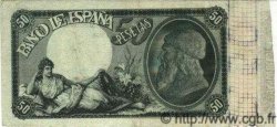 50 Pesetas ESPAGNE  1899 P.050 TTB+