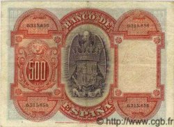 500 Pesetas ESPAGNE  1927 P.073a TTB+