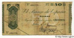 50 Pesetas ESPAGNE Bilbao 1936 PS.553i TB+