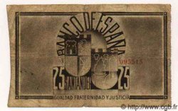 25 Pesetas ESPAGNE Santander 1936 PS.583(c) B à TB