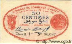 50 Centimes ALGÉRIE Alger 1921 JP.137.19