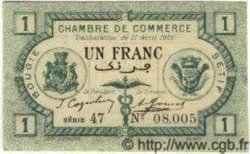 1 Franc ALGÉRIE Bougie - Sétif 1915 JP.02 NEUF