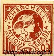 5 Centimes ALGÉRIE Cherchell 1915 JPCV.01 TB à TTB