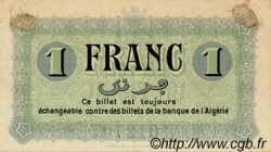 1 Franc ALGÉRIE Constantine 1915 JP.02 TTB