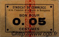5 Centimes ALGÉRIE Mostaganem 1915 JPCV.01 TTB+