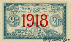 2 Francs ALGÉRIE Oran 1918 JP.09 SPL
