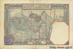 5 Francs ALGÉRIE  1933 P.003 TTB