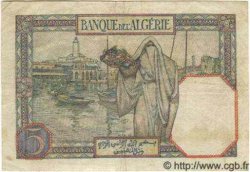 5 Francs ALGÉRIE  1941 P.077b TTB+