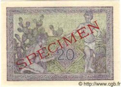 20 Francs Spécimen ALGÉRIE  1944 P.092s NEUF