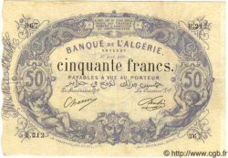 50 Francs ALGÉRIE  1910 P.014 TTB