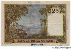 25 Francs Spécimen GUYANE  1947 P.07s SUP+
