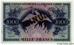 1000 Francs Annulé GUYANE  1941 P.16A NEUF