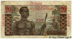 20 Francs Émile Gentil GUYANE  1949 P.21 TB à TTB