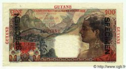 100 Francs La Bourdonnais Spécimen GUYANE  1949 P.23s NEUF